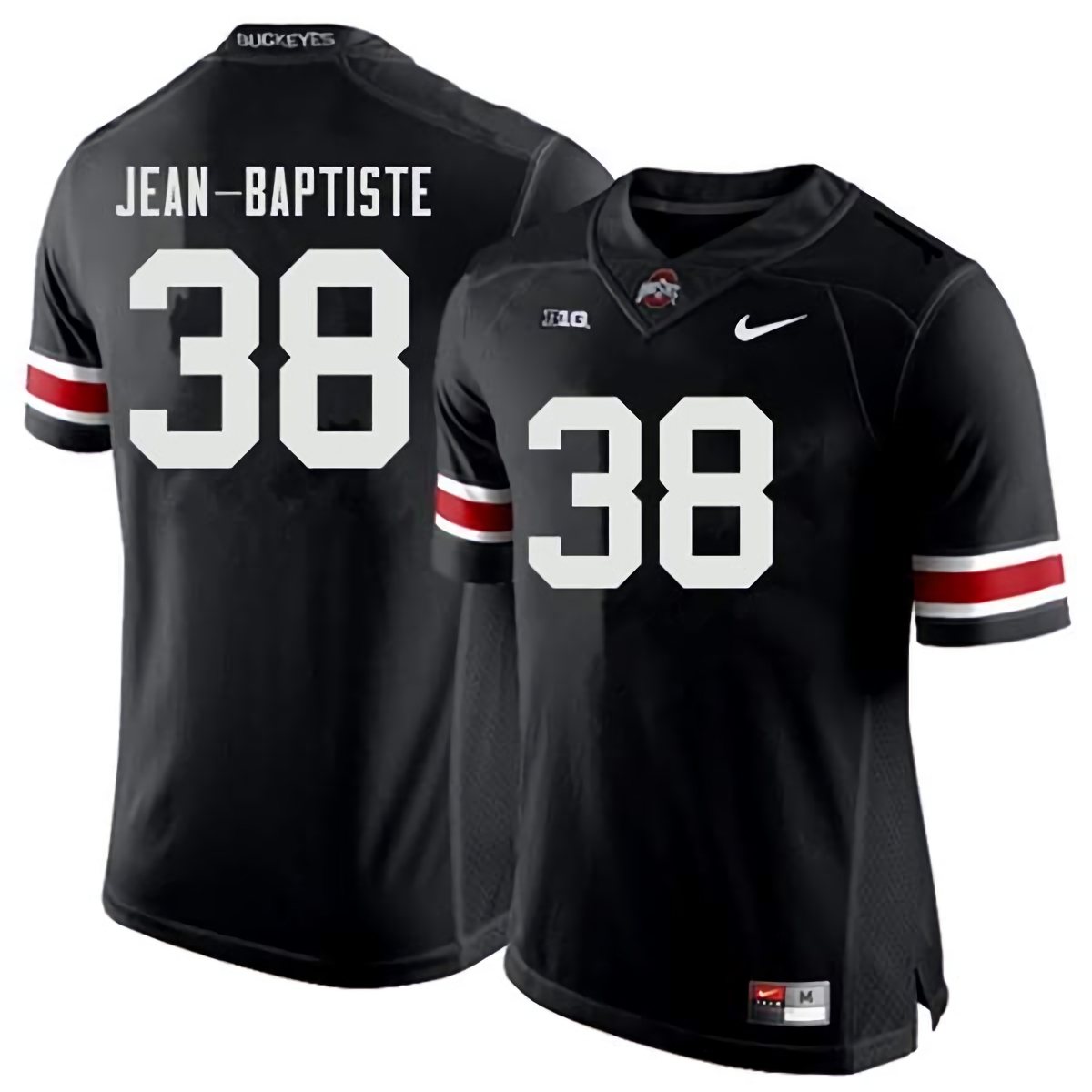 Javontae Jean-Baptiste Ohio State Buckeyes Men's NCAA #38 Nike Black College Stitched Football Jersey NEX7456TG